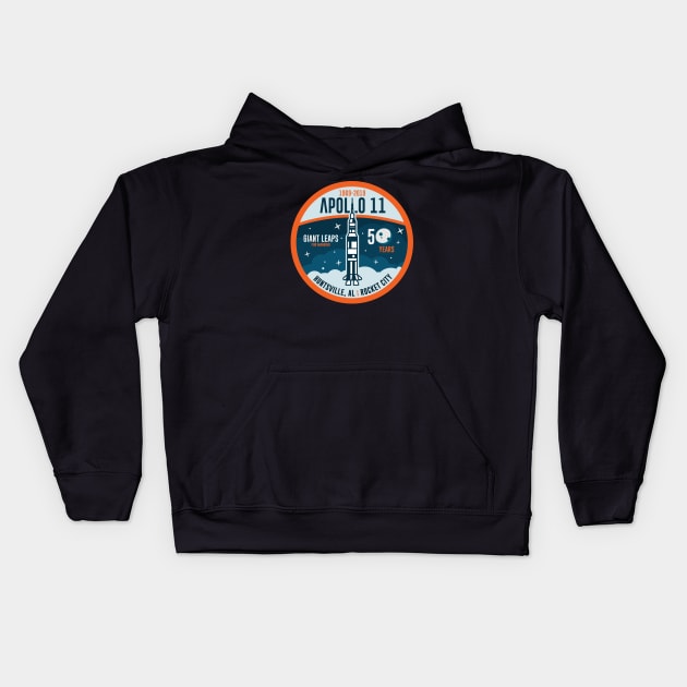 Rocket City - Apollo Celebration Kids Hoodie by zacrizy